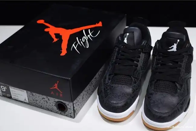 Cheap Black Jordan Air Retro 4 CI1184-001 Laser 0419